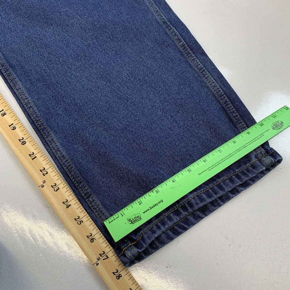 Blue Mountain‎ Y2K Carpenter Jeans Men 42 Straight 100% Cotton Heavy Inseam 28